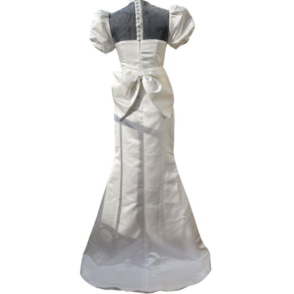 Grace Kelly Style Elegant Classy Wedding Evening Cocktail Couture Runway Dress - Picture 3 of 16